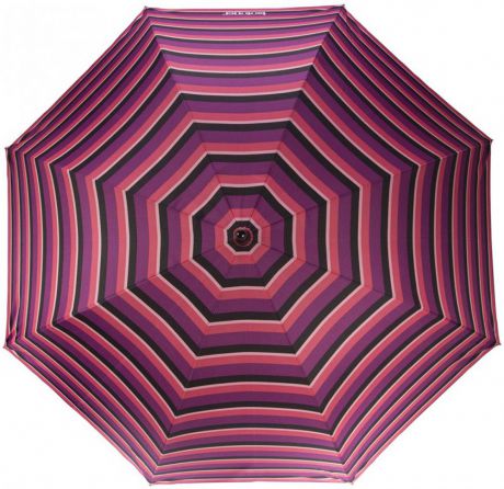 Зонт женский "Isotoner", автомат, 4 сложения, цвет: фуксия, черный, розовый. 09145-0752