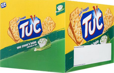 Tuc Крекер со вкусом сметаны и лука, 24 упаковки по 21 г