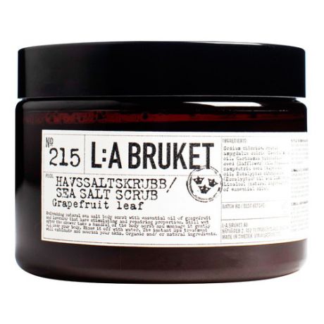 L:A BRUKET 215 GRAPEFRUIT LEAF HAVSSALTSKRUBB Скраб для тела 215 GRAPEFRUIT LEAF HAVSSALTSKRUBB Скраб для тела