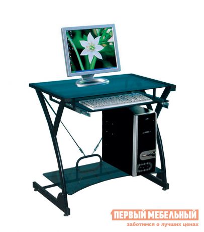 Стеклянный компьютерный стол Tetchair Dark Wader WRX-01 (AA-607B-1)