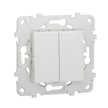 Переключатель двухклавишный перекрестный Schneider Electric Unica New NU521518