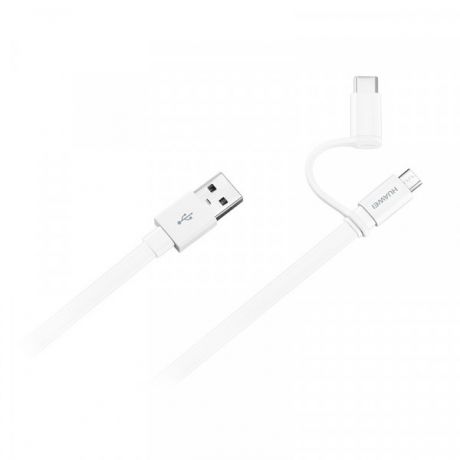 Huawei AP55S кабель передачи данных 2-в-1 micro-USB + Type-C (Белый)