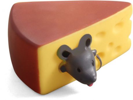 Игрушка Triol "Мышка в сыре" из винила для собак (100 мм, Мышка в сыре)