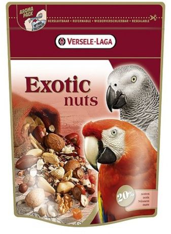 Корм-лакомство с орехами для крупных попугаев Versele-Laga Exotic Nuts (750 г)