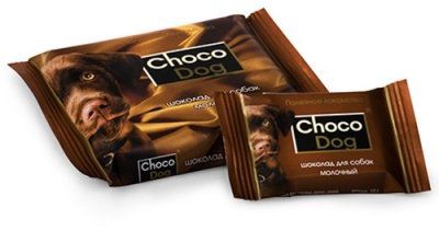 Шоколад Веда Choco Dog молочный для собак (15 г, Молочный)