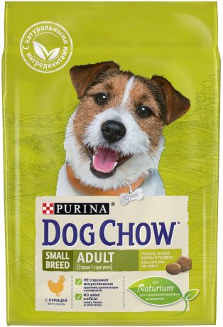 Сухой корм Dog Chow Adult Small Breed для собак мелких пород (2,5 кг, Курица)