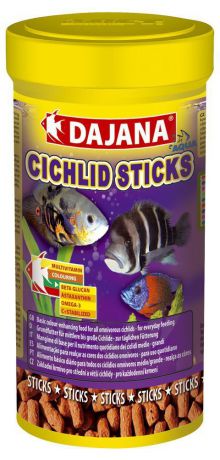Корм Dajana Cichlid Sticks палочки для рыб (1000 мл, 375 г)