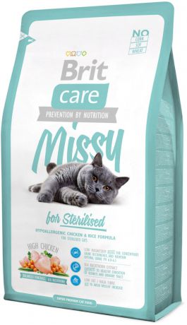 Сухой корм Brit Care Cat Missy for Sterilised для стерилизованных/кастрированных кошек и котов (2 кг, )