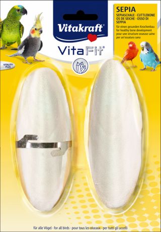 Камень минеральный Vitakraft Vita Fit Sepia белый для заточки клюва 2 шт (40 г)