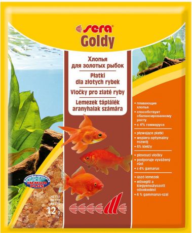 Корм Sera Goldy для золотых рыбок в хлопьях (12 г)