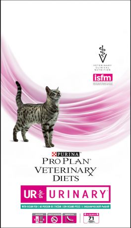 Сухой корм Pro Plan Veterinary Diet UR Urinary с океанической рыбой для кошек при МКБ (1,5 кг, Рыба)