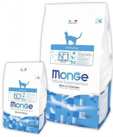 Сухой корм Monge Cat Urinary для профилактики мочекаменной болезни у кошек (1,5 кг, )