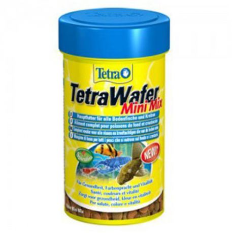 Корм Tetra TetraWafer Mini Mix для всех донных рыб в виде меленьких чипсов (100 мл)