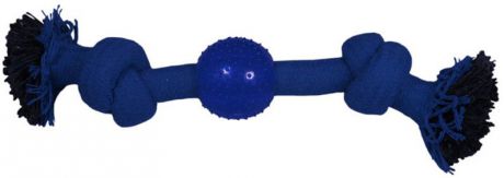 Игрушка Triol "Веревка-канат, 2 узла и мяч" для собак (230 мм, Веревка-канат, 2 узла и мяч)