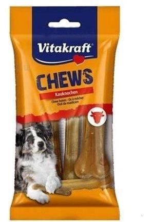 Жевательные кости Vitakraft Chews Bones из сыромятной кожи для собак 11 см, 5 шт (11 см, 5 шт, )