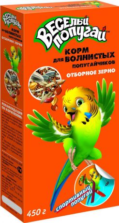 Корм Зоомир Веселый Попугай Отборное зерно для волнистых попугаев 450 г (450 г, )
