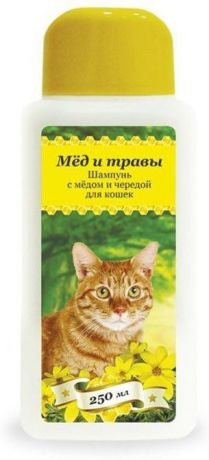 Шампунь Пчелодар с мёдом и чередой для кошек (250 мл, )