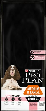 Purina Pro Plan (14 кг) Medium & Large Adult 7+ сanine Sensitive Skin dry