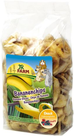 Лакомство JR FARM для грызунов, кусочки банана, 150 г