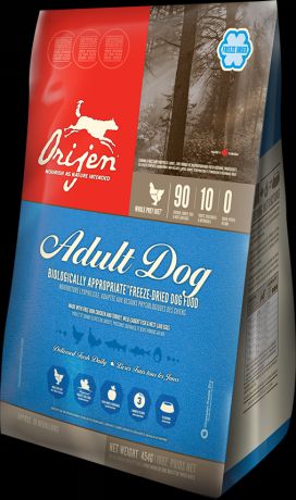 Сухой корм Orijen Adult Freeze-Dried сублимированный для собак всех пород (170 г, )