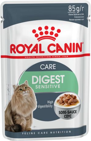 Паучи Royal Canin Digest Sensitive для кошек с чувствительным пищеварением (85 г, )
