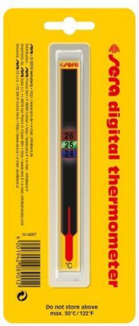 Термометр Sera Digital жидкокристаллический самоклеющийся (15 см)