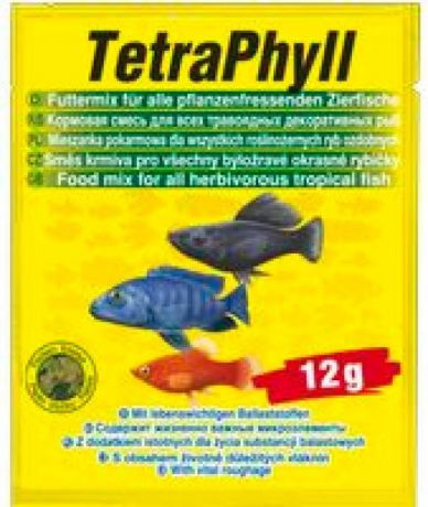 Корм Tetra Phyll Flakes растительные хлопья для всех рыб (10 л (ведро))