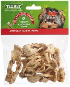 Плетенки из кожи TiTBiT в мягкой упаковке для собак (35 г)