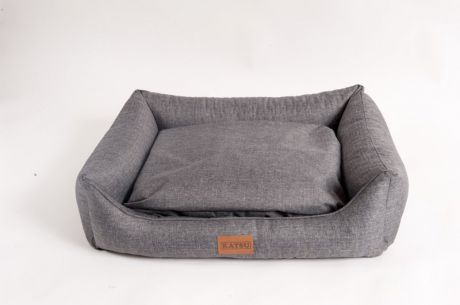 Лежак Katsu Sofa Opi Big Size квадратный для животных (102 х 93 х 21 см, Серый)