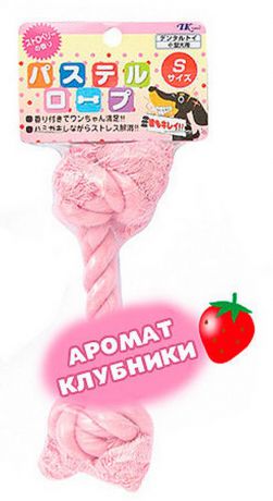 Игрушка Premium Pet Japan Dental веревка для ухода за зубами с натуральным ароматом клубники для собак (S, )