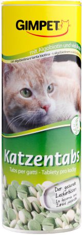 Витаминизированное лакомство Gimpet Katzentabs с биотином и водорослями для кошек (425 г, )