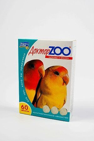 Мультивитаминное лакомство Доктор ZOO для птиц (60 таблеток, )