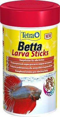 Корм Tetra Betta Larva Sticks в форме мотыля для петушков и других лабиринтовых рыб (100 мл)