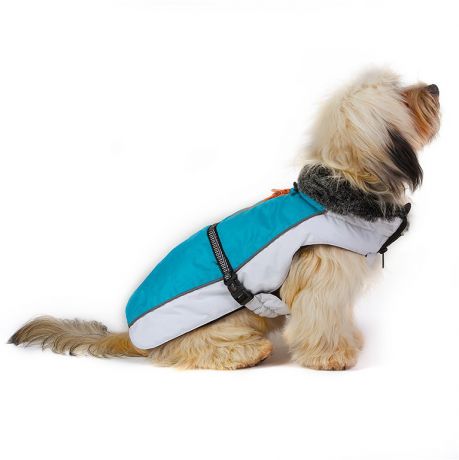 Нано куртка Dog Gone Smart Aspen parka зимняя с меховым воротником для собак (20,3 см, Чёрная)