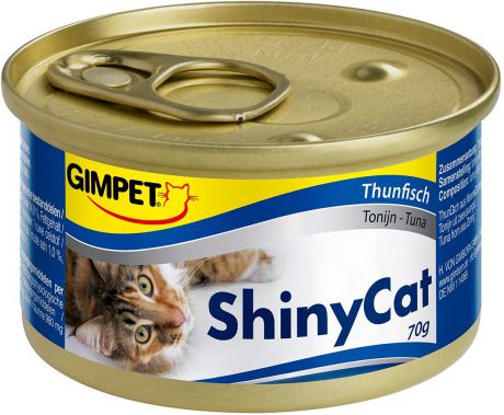 Консервы Gimpet ShinyCat для взрослых кошек (280 г, Тунец, креветки и солод 3 + 1)