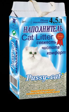 Наполнитель Pussy-Cat впитывающий цеолитовый 4,5 л (4,5 л, )