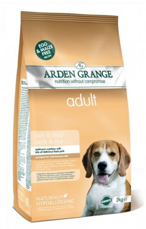 Сухой корм Arden Grange Adult Dog со свининой и рисом для взрослых собак (12 кг, Свинина и рис)
