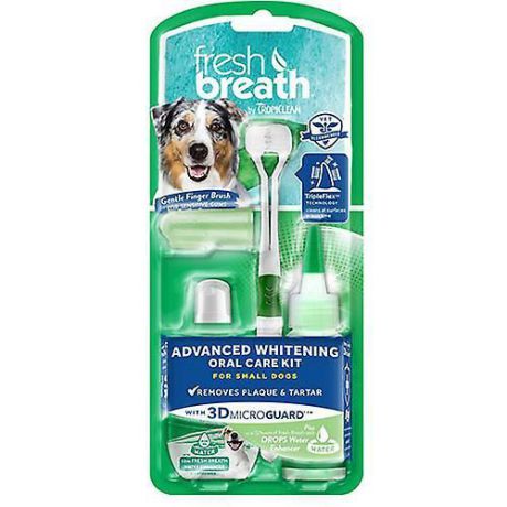 Отбеливающий набор Tropiclean Fresh Breath уход за зубами для собак мелких пород (Набор)