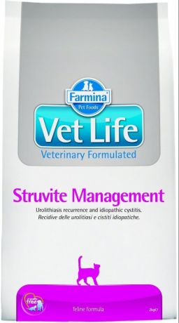 Корм для кошек Farmina Vet Life Feline Struvite Management (2 кг)