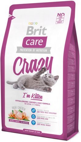 Сухой корм Brit Care Cat Crazy Kitten для котят, беременных и кормящих кошек (400 г, )