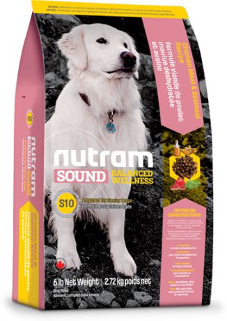 Сухой корм Nutram Sound Balanced Wellness S10 Senior Dog Food для пожилых собак (13,6 кг)