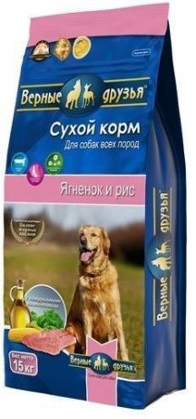 Сухой корм Верные друзья для взрослых собак всех пород (15 кг, Говядина)
