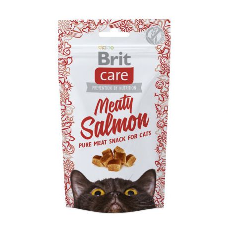 Лакомство Brit Care Meaty Salmon с лососем для кошек (50 г, Лосось)