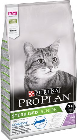 Purina Pro Plan (10 кг) Sterilised feline Adult 7+ with Turkey dry