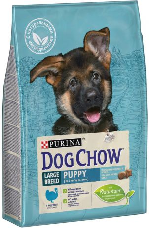 Сухой корм Dog Chow Puppy Large Breed для щенков крупных пород (14 кг, Индейка)