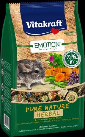 Корм Vitakraft Emotion Pure Nature Herbal для шиншилл (600 г, )