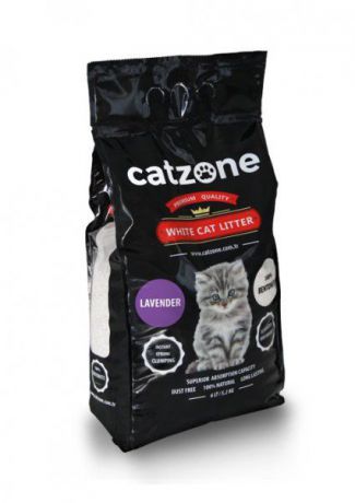 Наполнитель Catzone Lavender с ароматом лаванды для кошек (10 кг, Фиолетовый)