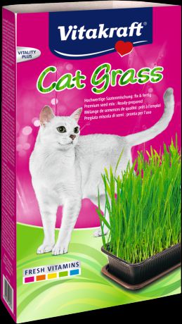 Смесь Vitakraft Cat Grass для проращивания свежей травы для кошек (120 г, Лоток)
