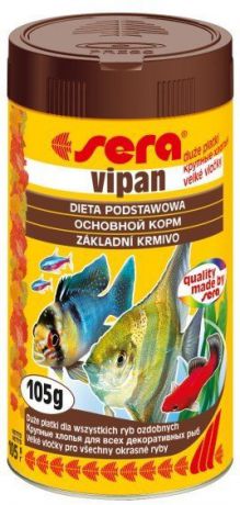 Корм Sera Vipan для декоративных рыб в крупных хлопьях (1 л)