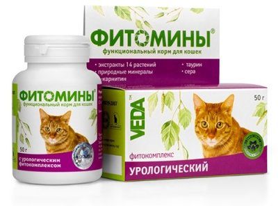 Витамины Веда ФитоМины фитокомплекс урологический для кошек (100 таб)